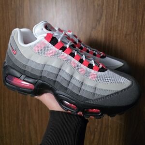 Brand New Ds Nike Air Max 95 - Gray, Black, and Red size 9 men's.